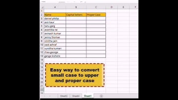 Easy way to convert into proper and upper case#excelformula#trending #ytshorts #excel tips #viral