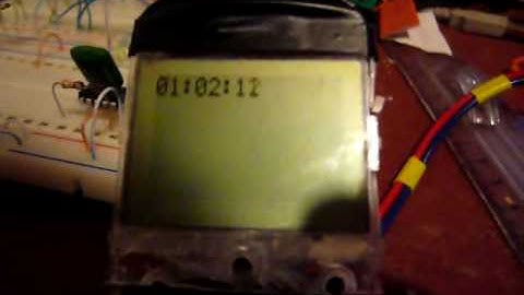 Nokia 3310 LCD and RTC over i2c protocol