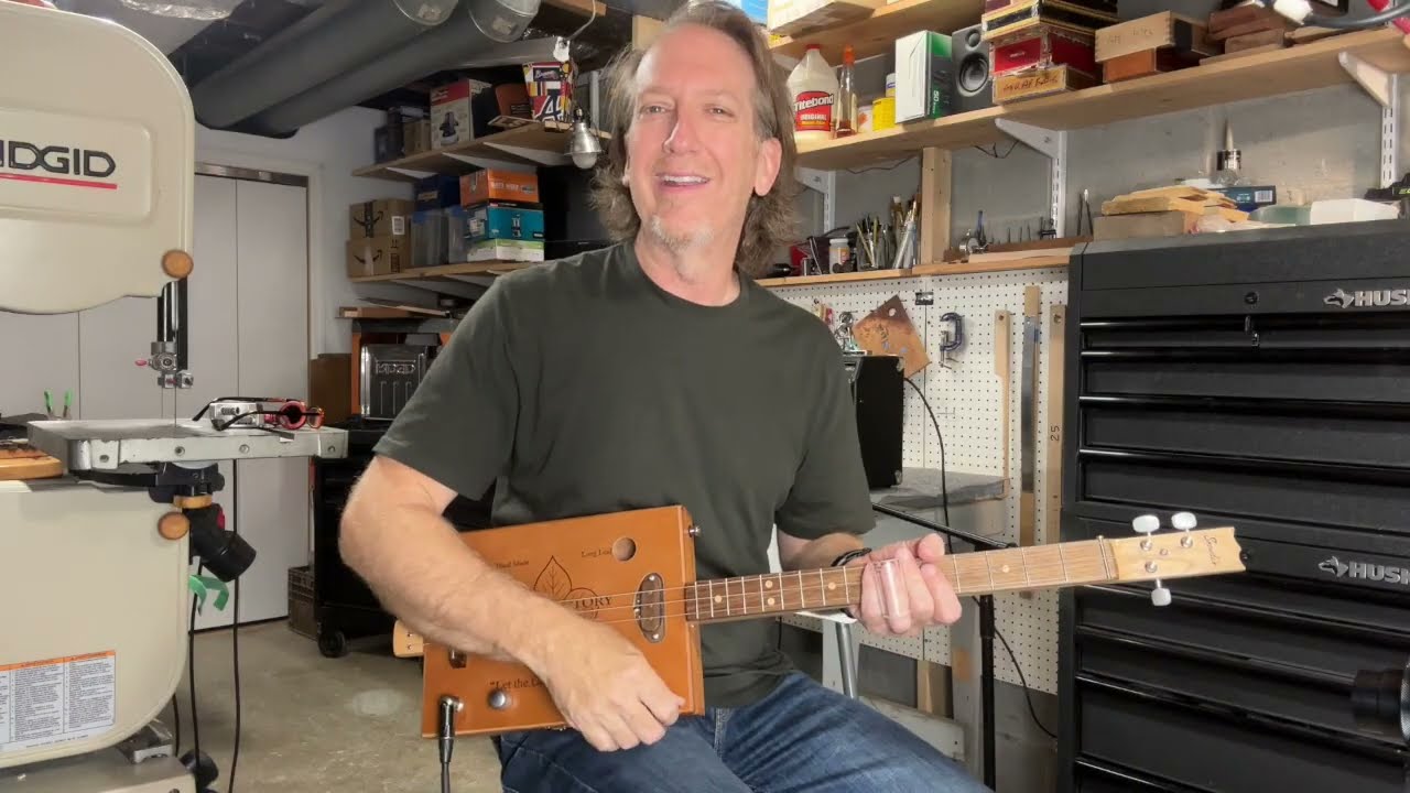 Part 2. Right Hand - Cigar Box Guitar - How To Play - Honky Tonk Women - Mike Snowden - Lesson
