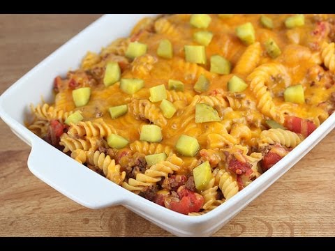 CHEESEBURGER CASSEROLE- How To Make Cheeseburger Casserole (FAST AND EASY)!!