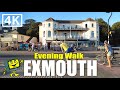 Exmouth devon uk august 2022  town centre  seafront  4k walking tour