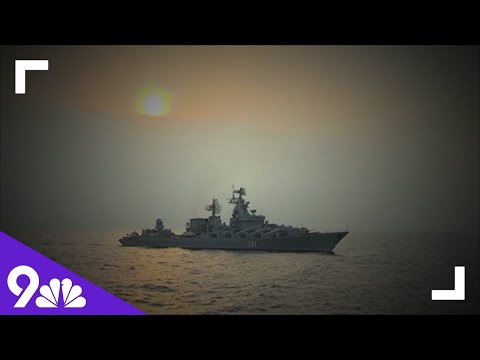 Ukrainian forces sink Russian warship