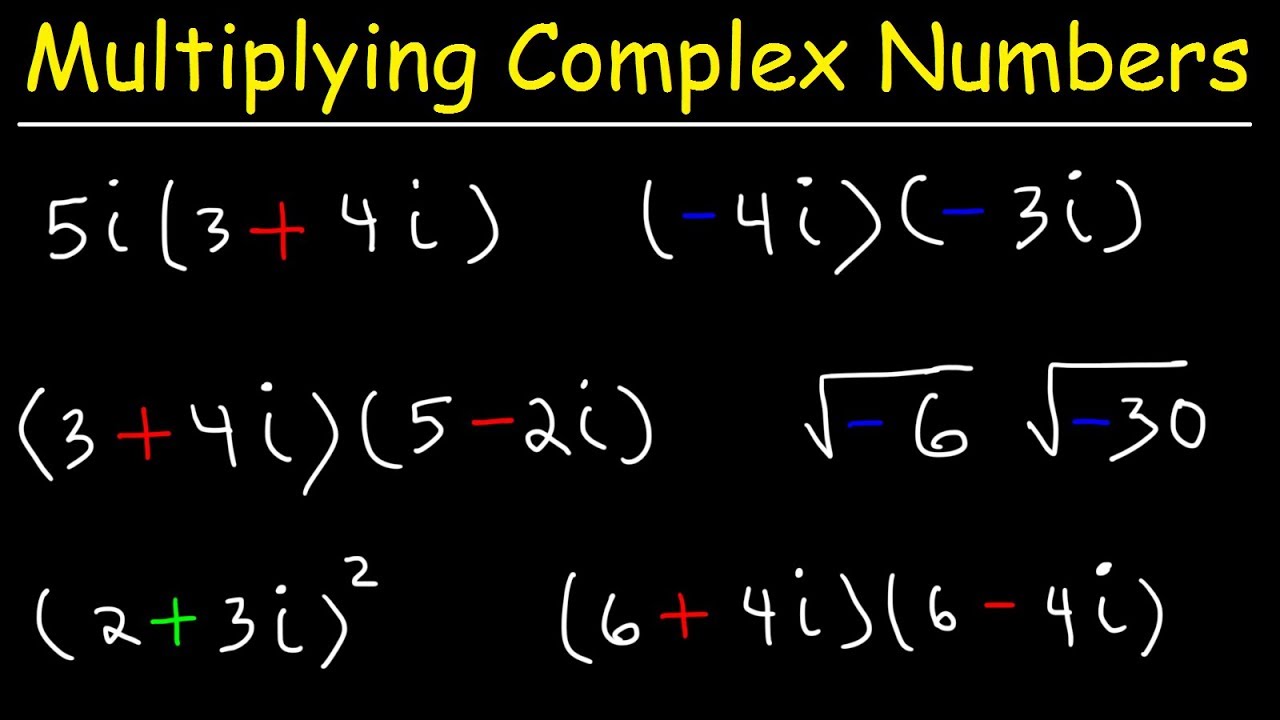 Multiplying Complex Numbers YouTube