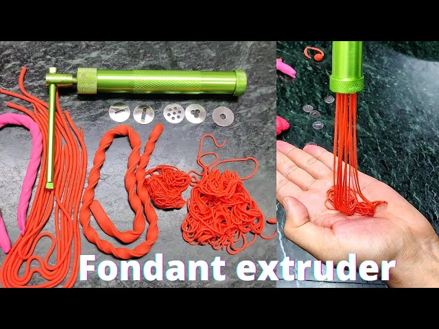 How to use Fondant extruder, fondant cake