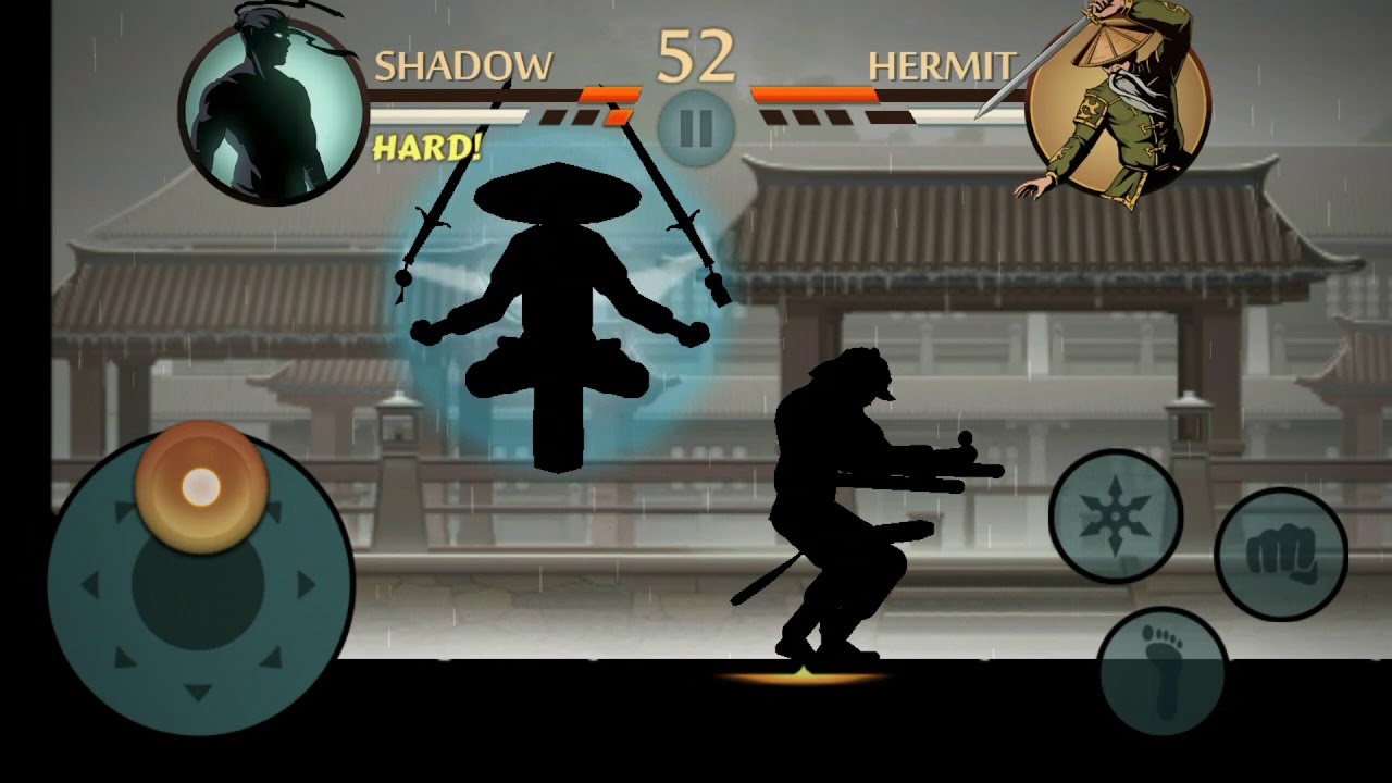 How to defeat Hermit in Shadow Fight 2 without any