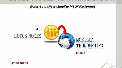 How to Export Lotus Notes To Thunderbird