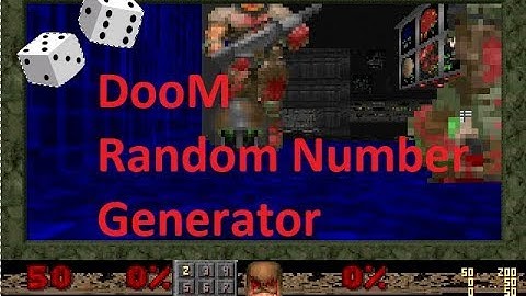 Fun with the DooM random number generator