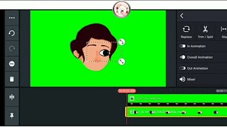 How to make animated blinking eyes for cartoon character in ibispaintx & kinemaster | full tutorial screenshot 5