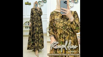 Thumbnail of baju muslim model baru era digital syar'i cantik 👑Batiki 3 maxy🌷Rempel dress🌹Pinkan set❤️Lesti set💫