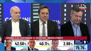 Elecciones en Córdoba: Martín Llaryora y Luis Juez pelean voto a voto