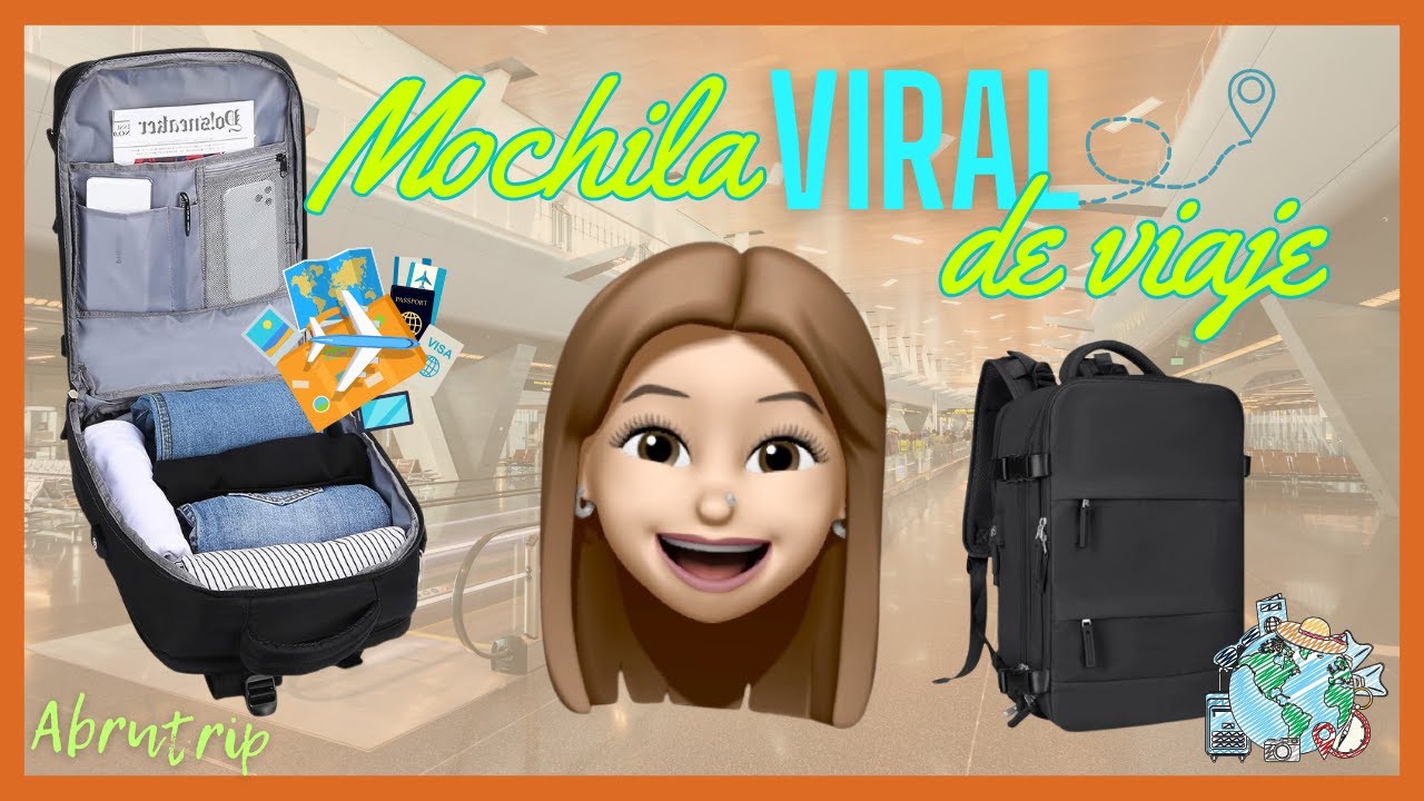 Mochila Viaje Carry On Compartimientos Usb Impermeable Viral