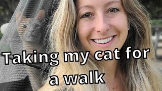 TAKING MY CAT FOR A WALK (he loved it)  |  Animal.Doctor.Leigh