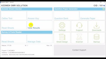How to get Results in Addmen OMR Answer Sheet Checker Software?
