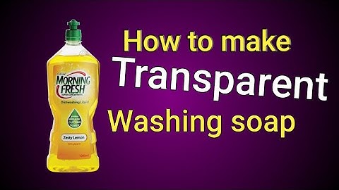 How to make transparent soap at home part1
