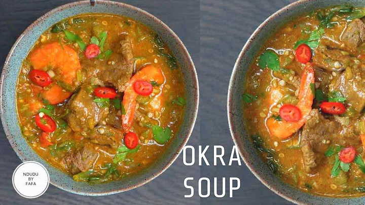 Discover the best way to cook traditional Ewe OKRO SOUP WITH GOAT MEAT & TILAPIA✔️Ndudu by Fafa