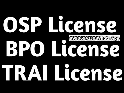 OSP License DOT License Process