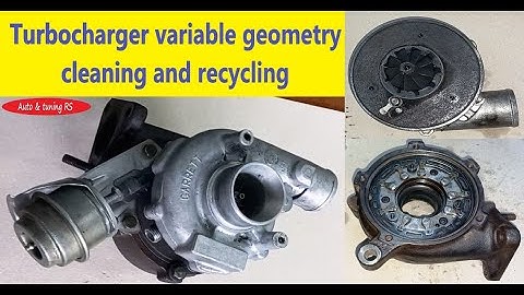 Turbocharger GARRETT Variable Geometry Cleaning  #garretturbo