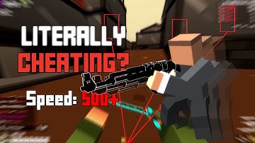 LITERALLY CHEATING in Krunker using INSANE Movement! (NUKE!)