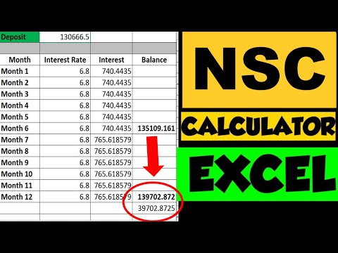 NSC Calculator| NSC Interest Calculation with NSC Interest Rate| National Saving Certificate