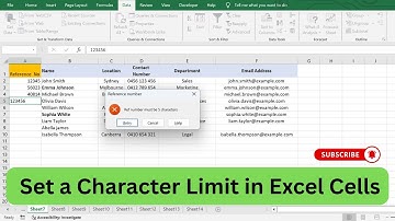 How to Set a Character Limit in Excel Cells | Quick Tip!