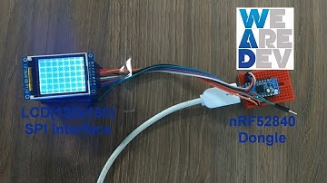 1.8 inch Color LCD(SPI) example using nRF52840 Dongle (BLE 5.0)