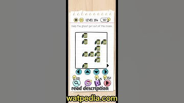 Brain Test Level 354  Help the ghost get out of this maze