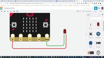 microbit and Tinkercad platform video 2  microbit and LED