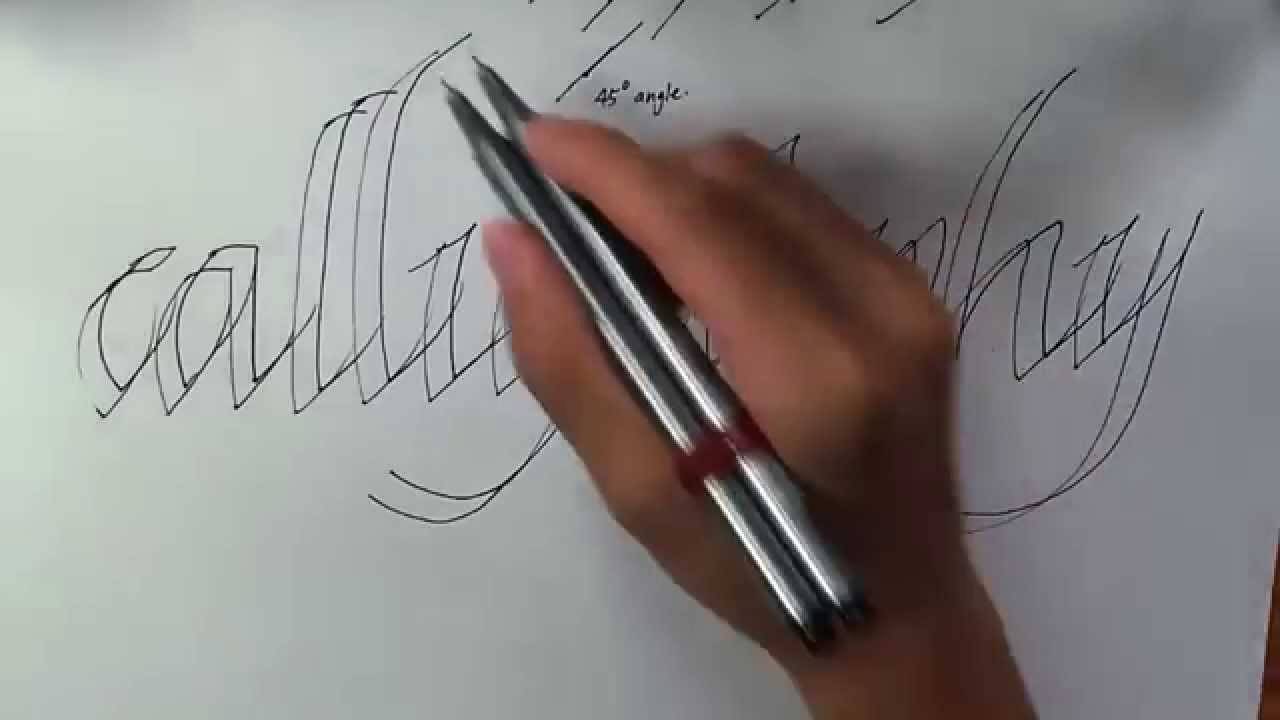 How to write pretty in pen