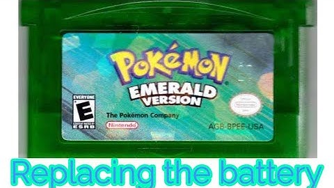 How To Replace The Internal Time Battery - Pokemon Ruby/Sapphire/Emerald