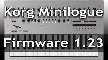 Korg Minilogue firmware v1.23 how to update & test