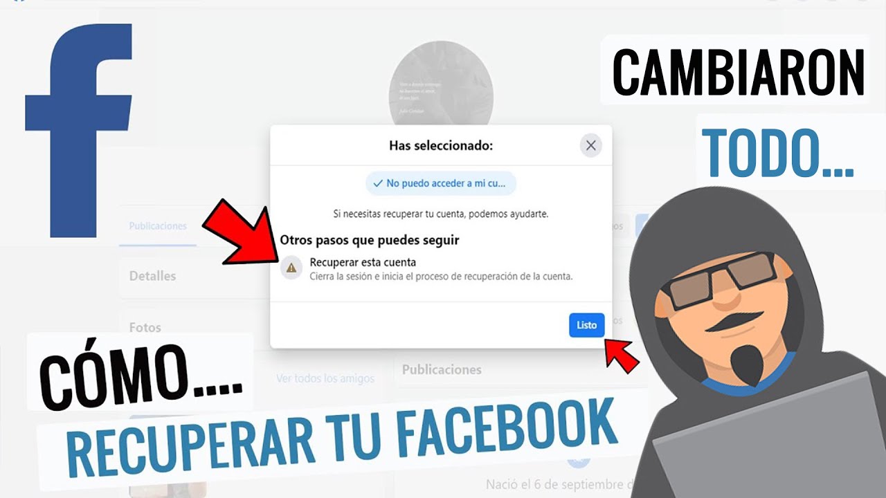 Recuperar cuenta de facebook eliminada