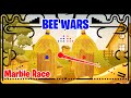 Bee wars  marble race  algodoo