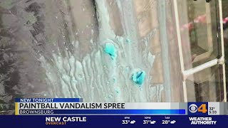 Police issue warning after recent paintball vandalism reported in Brownsburg