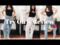 LEVI'S 501 SKINNY & RIBCAGE JEAN TRY ON REVIEW | Petite Perspective