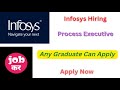 Infosys Hiring For Process Executive | Any Graduate Can Apply | Apply Now