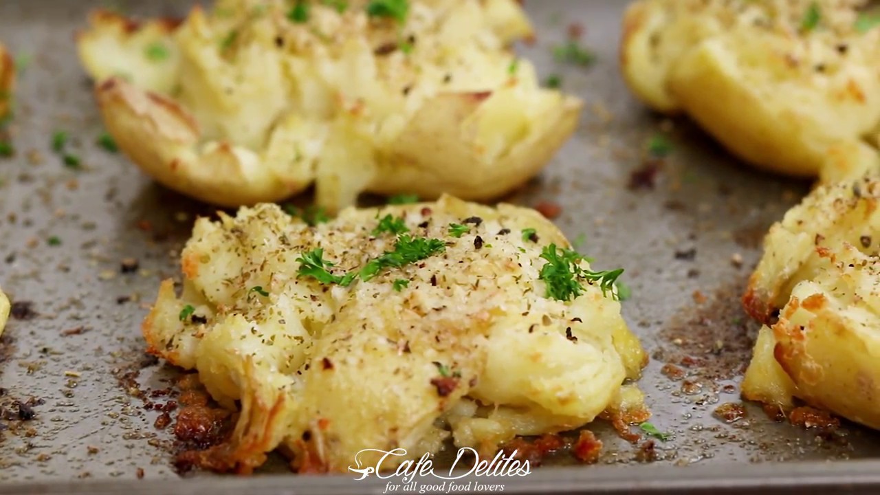 Lemon-Parmesan Crispy Smashed Potatoes