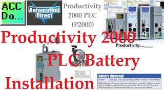 The Right Battery (and How to Fit It) for a P2000 PLC!  #battery #electrical #automation