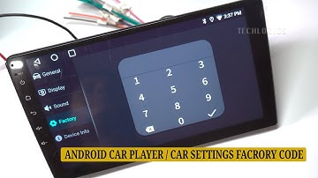 Android 13 Car Player Device Settings: What is the Factory Code?