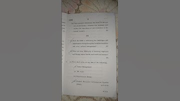 Human resources management b.com (hons) 2nd semester question paper Du sol😍✨️