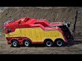 RC Trucks - Tow Truck in action, pulling RC truck stuck