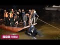 Tìm thấy 2 thi thể trong chiếc Mercedes rơi xuống sông Hồng