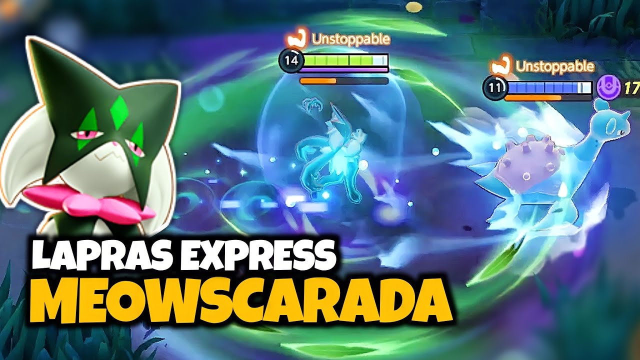 Testing the Wombo Combo Unite Move Meowscarada & Lapras - Pokémon Unite