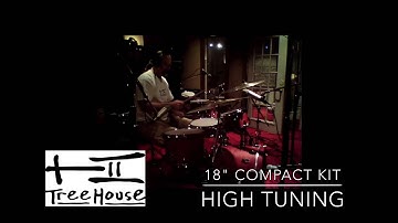 TreeHouse Drums Compact Nesting Kit AUDIO DEMO - Part 1: 18" bass