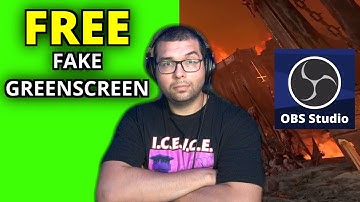 Free FAKE Greenscreen for streaming and recording in OBS Studio