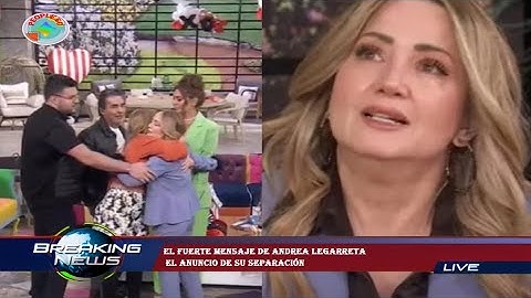 El fuerte mensaje de Andrea Legarreta  el anuncio de su separaciónEc5