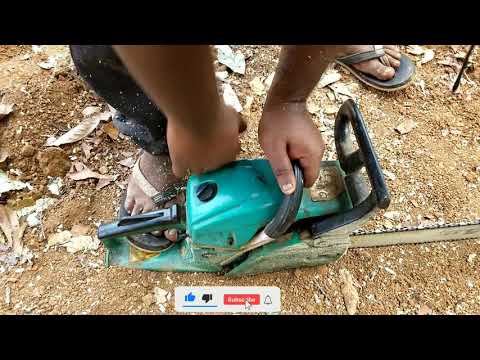 How to Start Wood Cutting Machine | Two Stroke