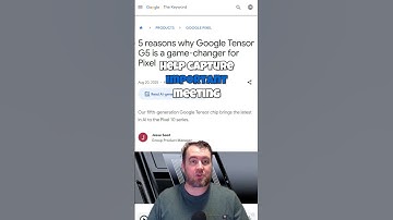 🚀 Google Unveils Tensor G5 Chip for Pixel 10 Phones 📱