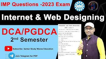 Imp Questions- Exam 2023- Internet & Web Designing, E-Commerce | MCU Main Exam Important Questions