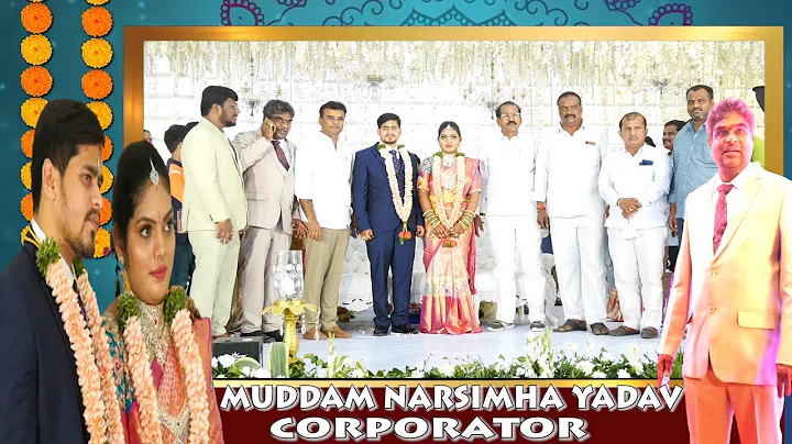 ..Muddam's wedding  Reception||Chand...  Yadav weds Akhila||Muddam Narsimha Yadav||v3 News