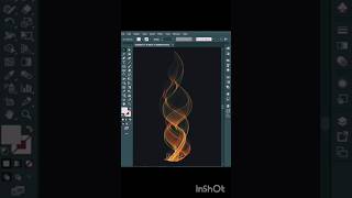 How to create fire flame tutorial in adobe illustrator #shorts #illustrator